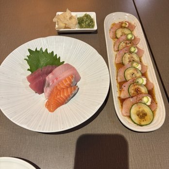 Shimogamo - Chandler - Lunch sashimi and Hon Hamachi Chili Lime Crudo - Sushi Bars Near Me - Chandler, Arizona
