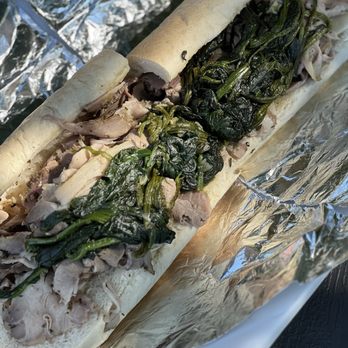 Dominion Eats - Philly Roast pork with garlicky spinach - American Near Me - McLean, Virginia