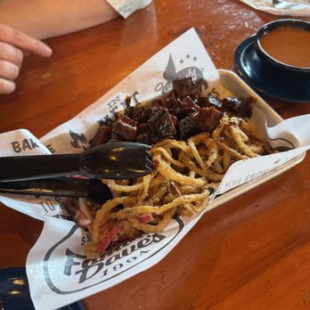 Famous Dave's Bar-B-Que - Burnt ends & onion strings. - Barbeque Near Me - West Jordan, Utah Famous Dave's Bar-B-Que - Burnt ends & onion strings. - Barbeque Near Me - West Jordan, Utah