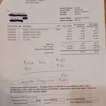 Opti-mart - MY INVOICE - Eyewear & Opticians Near Me - Brooksville, Florida