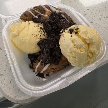 Dirty Dough - Ice cream scoop with cookies and cream cookie - Desserts Near Me - Pensacola, Florida Dirty Dough - Ice cream scoop with cookies and cream cookie - Desserts Near Me - Pensacola, Florida