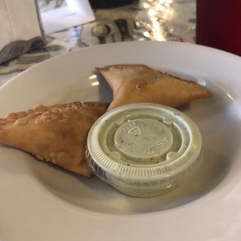Nola Desi Kitchen - Potato Samosas with Raita - Indian Near Me - Kenner, Louisiana