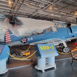 USS Lexington Museum - SPD-3 World War II era plane on the hangar deck.