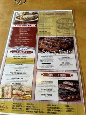 Menu photo 1 Armadillo Grill Bowie, TX