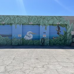 Parks and Maintenance Building Murals - Fantastic public art mural