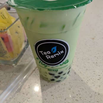 Tea Remix - Honeydew milk tea! - Bubble Tea Near Me - Ajax, Ontario