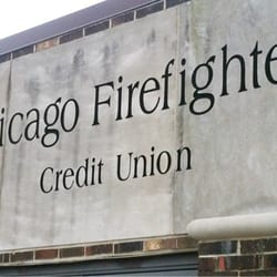 Chicago Firefighters Credit Union - Great concrete signage built in to this custom built building.