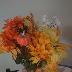 Dollar Tree - My cute fall floral arrangement made by me.