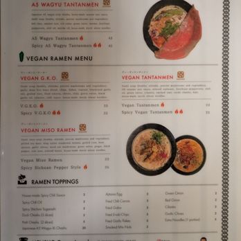 Mensho Tokyo - Menu - Ramen Near Me - San Francisco, California
