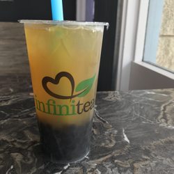 Plantation iced tea with Boba