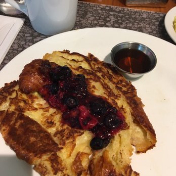 5ive Steak - $17 for croissant French toast with berry compote and maple syrup with a side of scrambled eggs - Steakhouses Near Me - Jamaica, New York 5ive Steak - $17 for croissant French toast with berry compote and maple syrup with a side of scrambled eggs - Steakhouses Near Me - Jamaica, New York