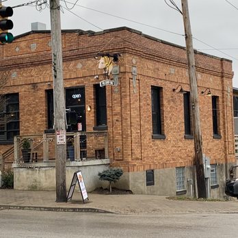 Pig Candy BBQ - Outside view of the old police station. - Barbeque Near Me - Cincinnati, Ohio