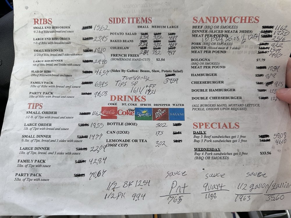 Food from Kibb's Bar-B-Que