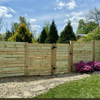 EMM Fencing & More - Horizontal with 4 ft gate - Fences & Gates Near Me - Mason, Ohio