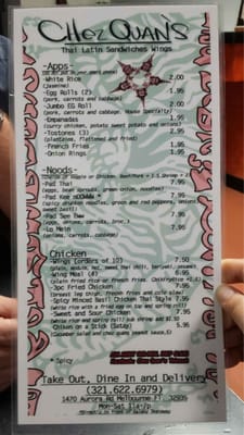 Menu photo 7 Chez Quan's Melbourne, FL