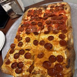 Catusco’s Pizza - Grandma Vodka Pizza with perfect amount of pepperoni