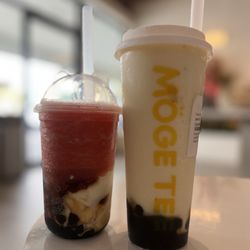 Möge Tee-Jacksonville - Yogurt strawberry tea, & Coconut pineapple slush
