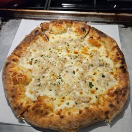 Clam pizza - unique and tasty!