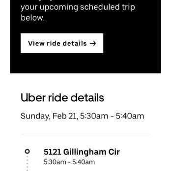 Uber - Confirmation. - Taxis Near Me