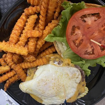 Hopa Long Cafe - Ultimate burger with sweet potato fries - American Near Me - Daytona Beach, Florida Hopa Long Cafe - Ultimate burger with sweet potato fries - American Near Me - Daytona Beach, Florida