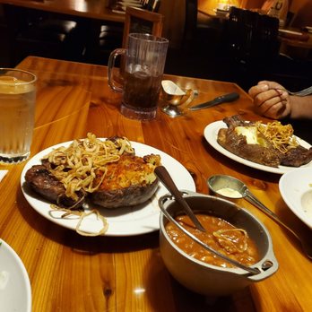 Cattlemens - Ribeyes with the little onion strings on, could've eaten 4 pounds of these fabulous things. Omgoshhhh - Steakhouses Near Me - Livermore, California