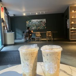 Iced apple crisp oat milk shaken espresso
