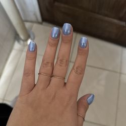 Grace Nail & Spa - Dip gel manicure with chrome top