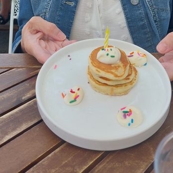 Scratchboard Kitchen - Birthday pancakes - Breakfast & Brunch Near Me - Arlington Heights, Illinois Scratchboard Kitchen - Birthday pancakes - Breakfast & Brunch Near Me - Arlington Heights, Illinois