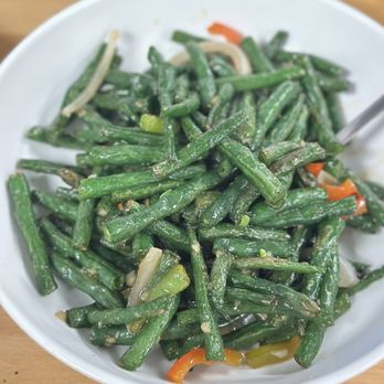 One Bite Dumpling - E2. Sauteed String Bean with Garlic IG: @ammysalamii - Dim Sum Near Me - Santa Clarita, California