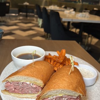 The Goldfinch - Prime rib dip - New American Near Me - Irvine, California The Goldfinch - Prime rib dip - New American Near Me - Irvine, California