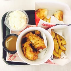 KFC - Original chicken meal, I can't finish myself but it's really delicious!