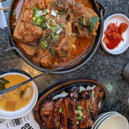 Gamjatang and pork ribs Gamjatang and pork ribs