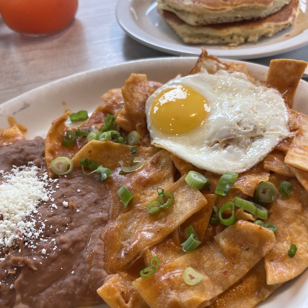 Loaded Cafe - Long Beach - Chilaquiles with Egg - American Near Me - Long Beach, California Loaded Cafe - Long Beach - Chilaquiles with Egg - American Near Me - Long Beach, California