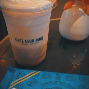 Cafe Leon Dore - Freddo Cappuccino and Greek dark chocolate - Coffee & Tea Near Me - West Hollywood, California Cafe Leon Dore - Freddo Cappuccino and Greek dark chocolate - Coffee & Tea Near Me - West Hollywood, California