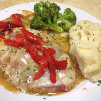 MB Pizzeria And Restaurant - Veal with prosciutto and melted mozzarella in sherry wine. AMAZING! Chef Matt made it for me!! - Italian Near Me - West Babylon, New York