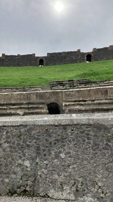 Pompeii Archaeological Park Amphitheatre entrance and exit by null