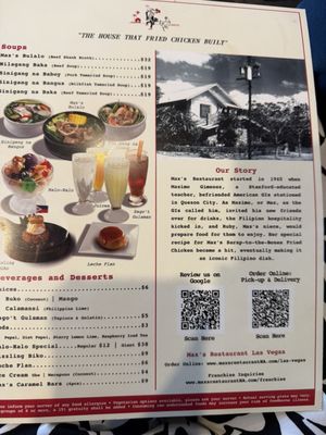 Menu photo 2 Max's Restaurant Las Vegas, NV Menu photo 2 Max's Restaurant Las Vegas, NV