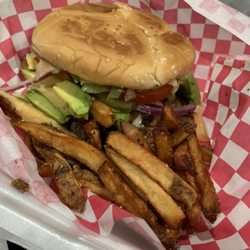 Casey and Sons Food Truck - Cheese burger with everything!