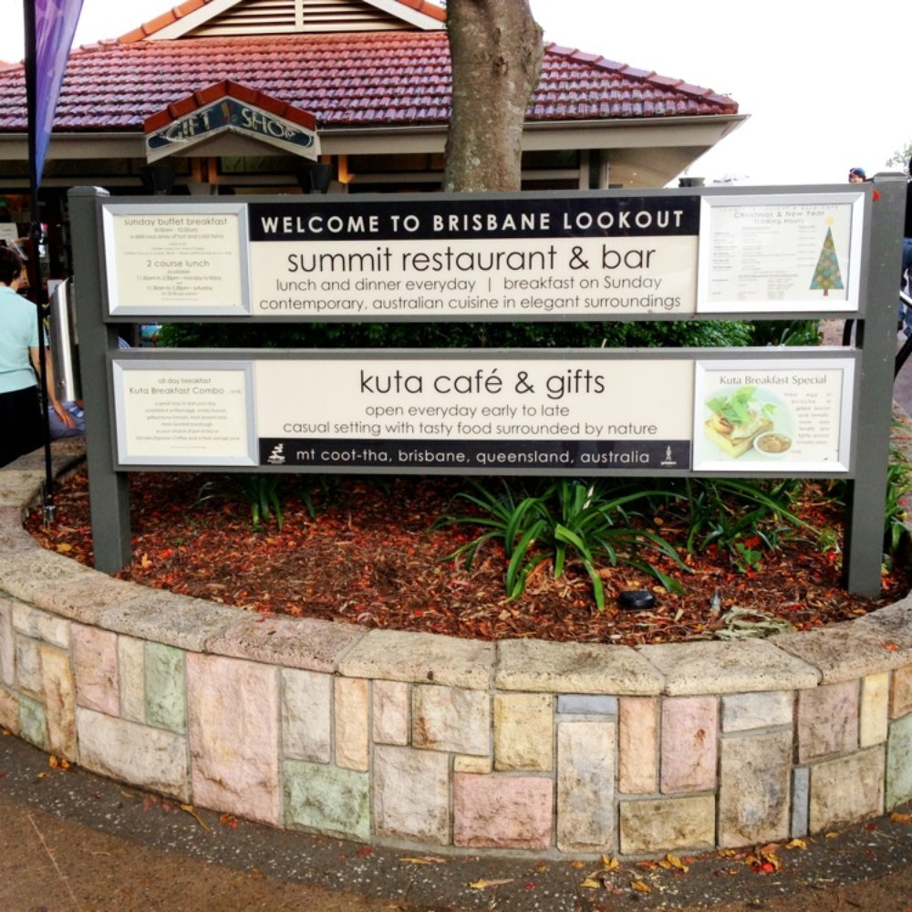 Mt Coot-tha Summit Restaurant - Signage - Australian Near Me - Mt Coot-tha, QLD Mt Coot-tha Summit Restaurant - Signage - Australian Near Me - Mt Coot-tha, QLD