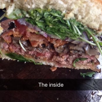 Scolari's Good Eats - Bacon mushroom burger - Burgers Near Me - Alameda, California Scolari's Good Eats - Bacon mushroom burger - Burgers Near Me - Alameda, California