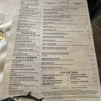 Skates On The Bay - Dinner menu - Seafood Near Me - Berkeley, California