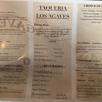 Taqueria Los Agave's - Menu - Mexican Near Me - Taylor, Michigan