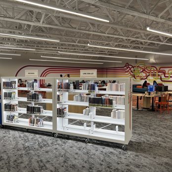 Frisco Public Library - New books and study area upstairs - Libraries Near Me - Frisco, Texas Frisco Public Library - New books and study area upstairs - Libraries Near Me - Frisco, Texas