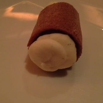 Michael Mina - Brown sugar wafer with cream - New American Near Me - Las Vegas, Nevada