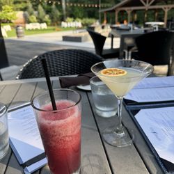 Sapphire Creek Winery & Gardens - Wine slushy and lemon martini.