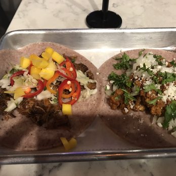 Taco Rock - Chorizo and potato taco and jerk chicken taco - Tacos Near Me - Arlington, Virginia Taco Rock - Chorizo and potato taco and jerk chicken taco - Tacos Near Me - Arlington, Virginia