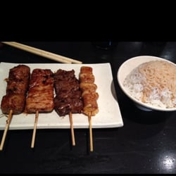 Les Saveurs d'Asie - Yakitoris : boeuf - boeuf cheese - poulet - boulettes poulet