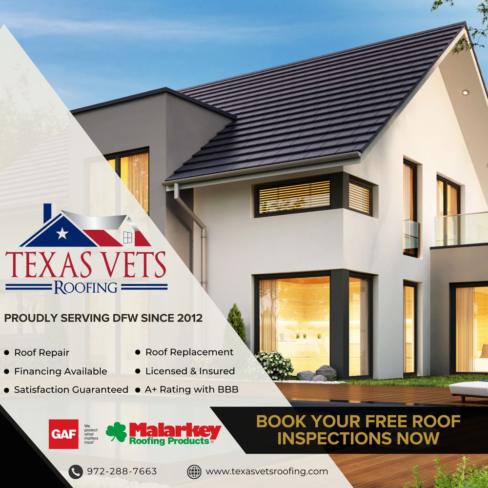 Slide of Texas Vets Roofing