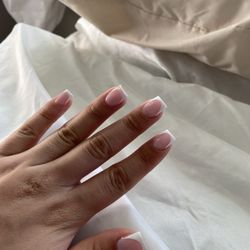 Short Acrylic French tip