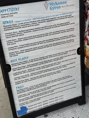 Menu photo 5 Mykonos Gyros Sacramento, CA